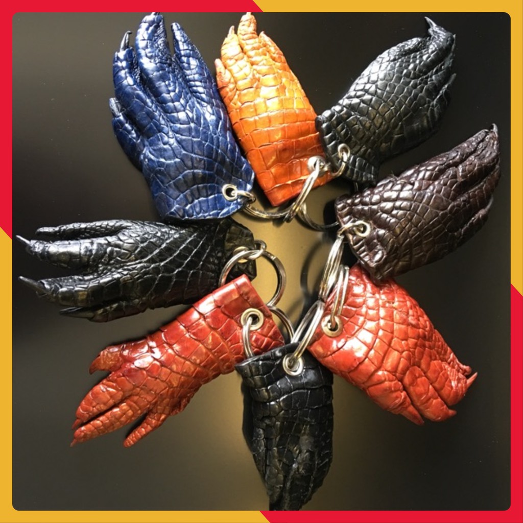 [HCM]Móc Khóa Thời Trang Móng Cá Sấu Móc Khóa Chân Cá Sấu. Móc Khoá Độc Lạ Chất Liệu Da Cá Sấu Không Sợ Thất Lạc Chìa Khoá Nhiều Màu Giao Ngẫu Nhiên.