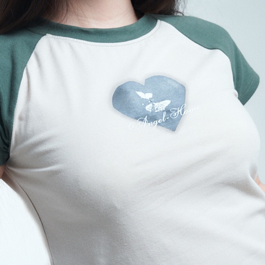 Áo Croptop PRADIES Blur Heart Phom Croptee
