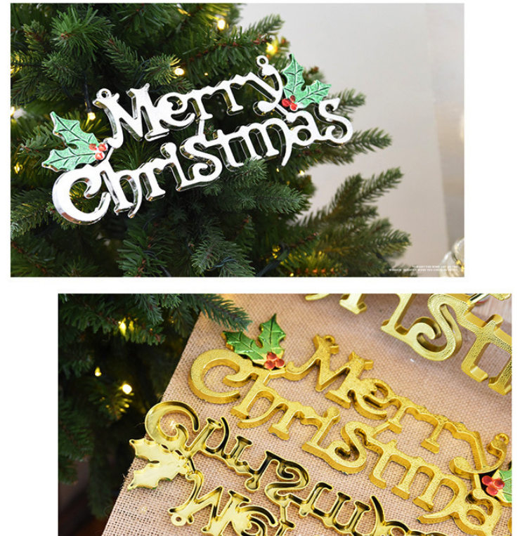 Phụ kiện trang trí noel CHỮ MERRY CHRISMAS MẪU CH09