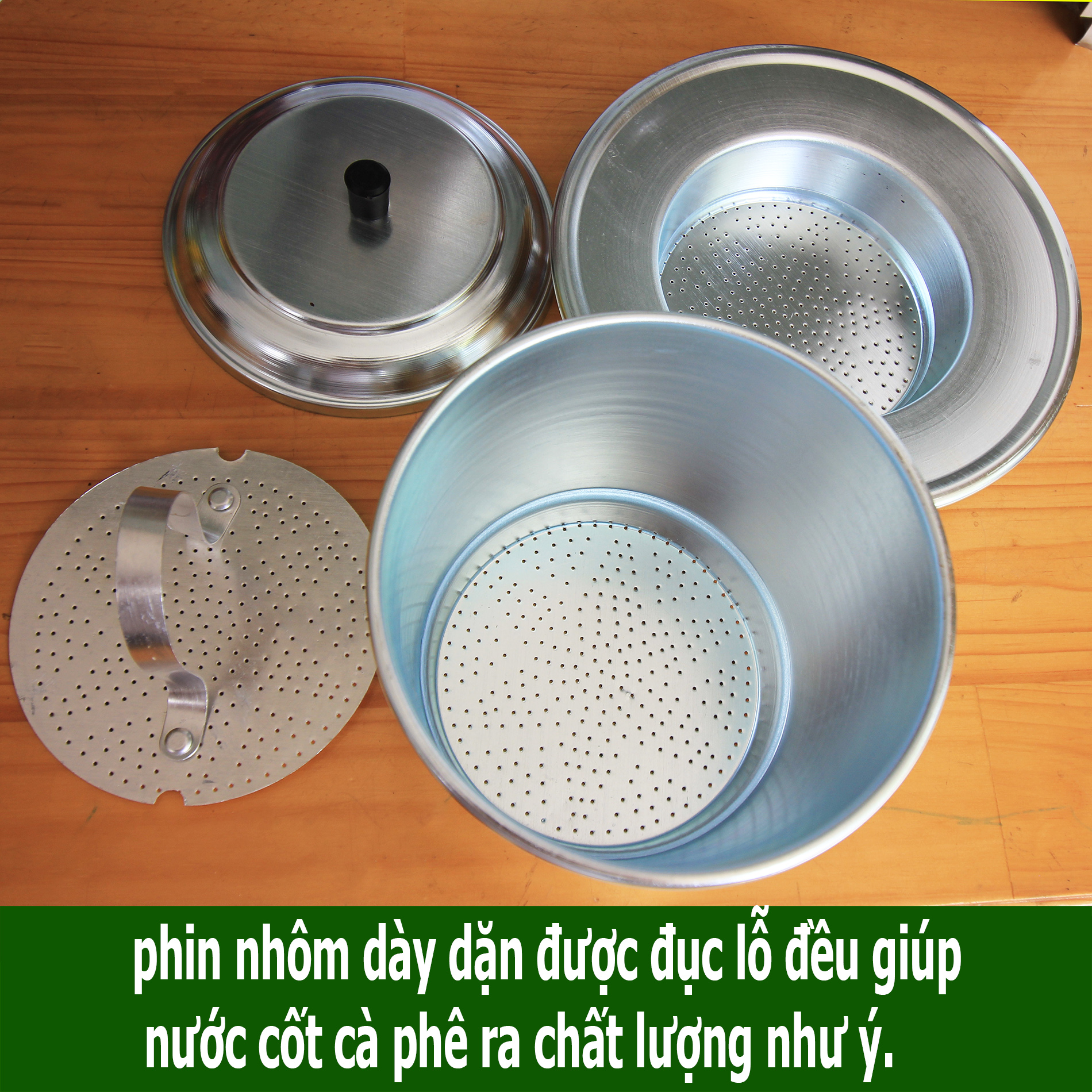 [HCM]Phin Cà Phê Nhôm Size 10cm 14cm 16cm