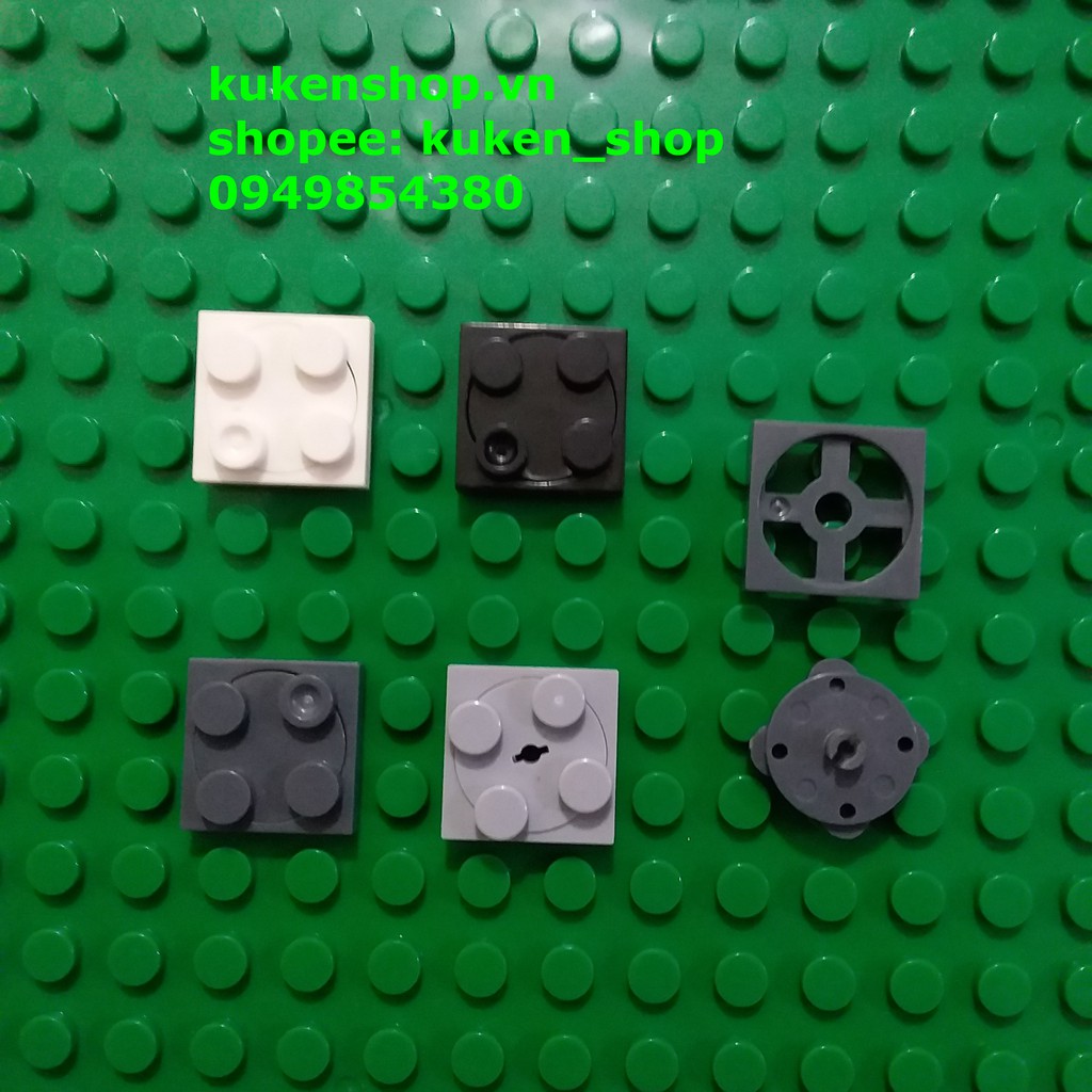 Combo 5 phụ kiện gạch xoay kích thước 2x2 no.265 - phụ kiện đồ chơi lắp ráp brick
