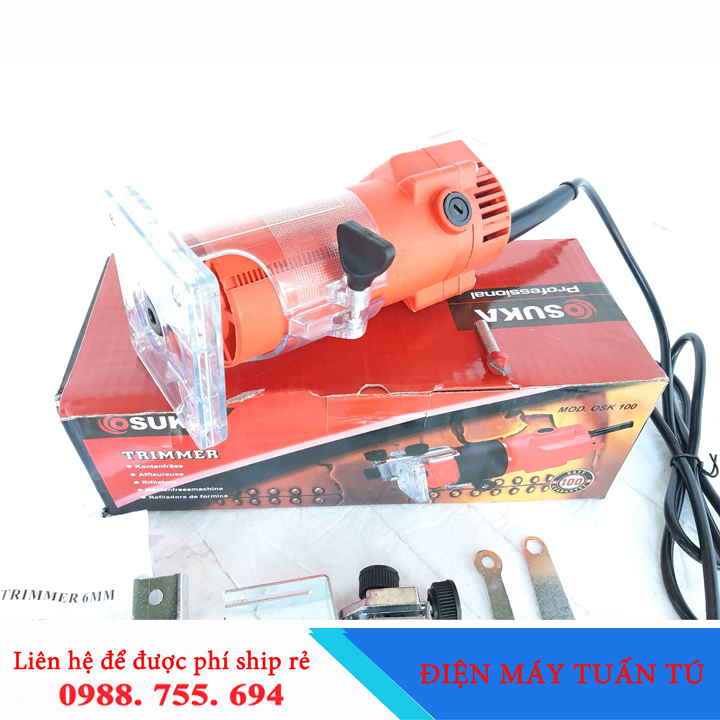 Máy phay alu Nhật Bản kèm mũi 6.35mm