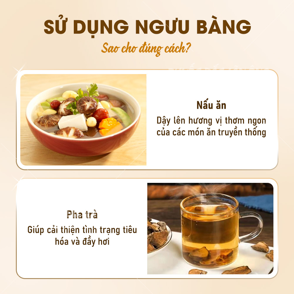 Ngưu bàng khô 200g, rễ ngưu báng, củ ngưu bàng thái lát, thơm, dùng pha trà, nấu canh dưỡng sinh