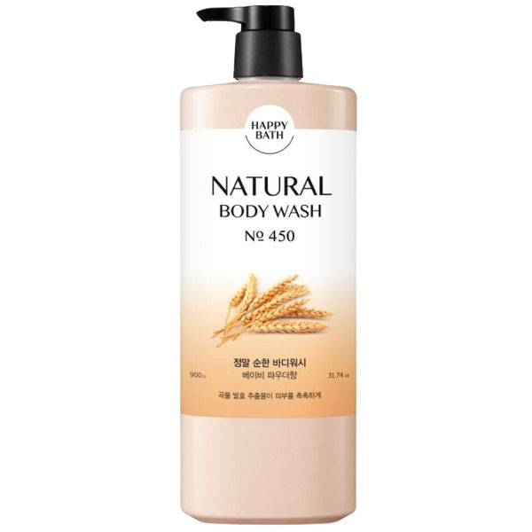 Sữa tắm Hàn Quốc Happy Bath hương lúa mạch chai 900g