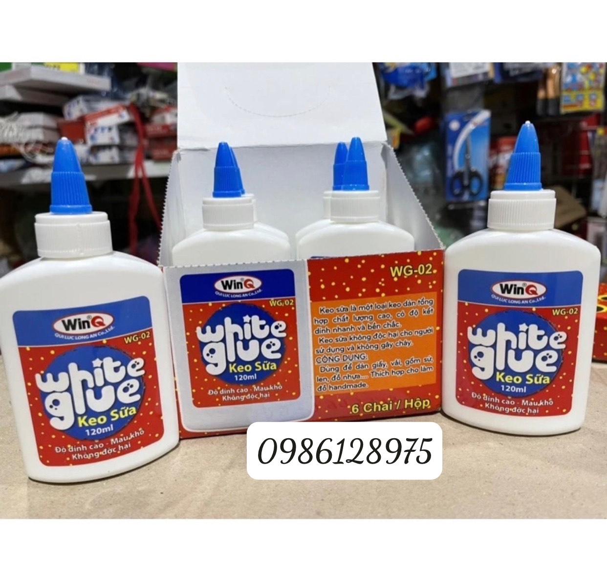 Keo sữa winq white glue 120ml đẹp