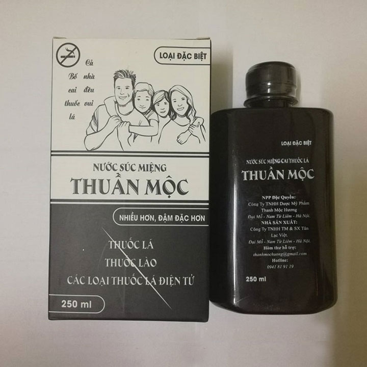 Nước súc miệng Thuần Mộc chai 250ml sạch khoang miệng
