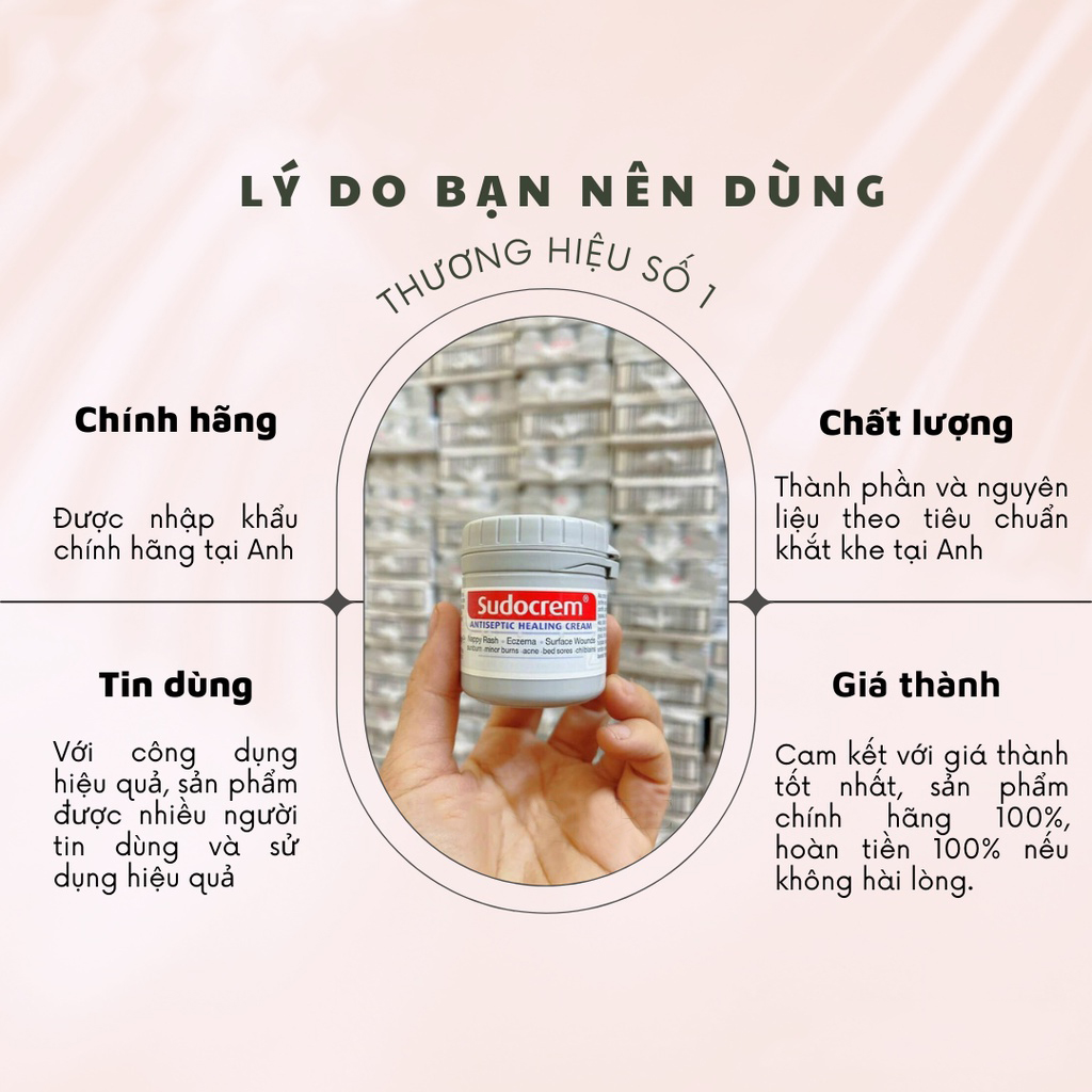 Kem Hăm Tã Sudo Crem Hộp 60gr Cho Bé