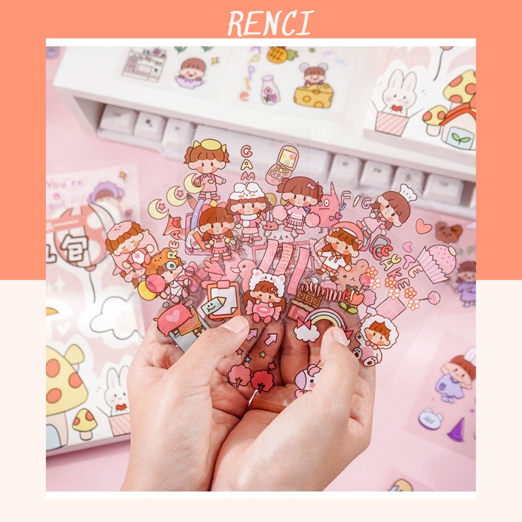 Set Sticker HìNh DáN Trang Trí Dễ Thương 100 HìNh