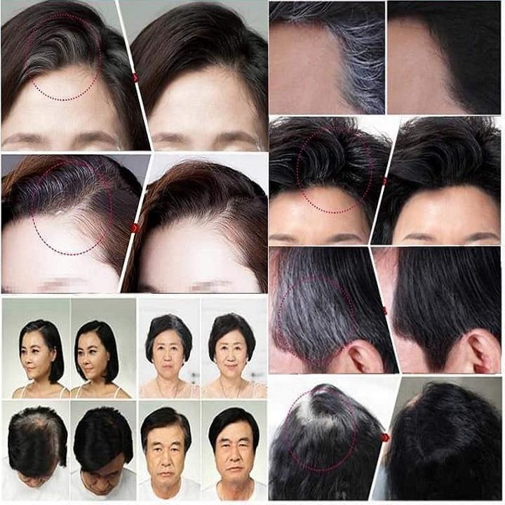 Thỏi Son Nhuộm Phủ Tóc Bạc Thành Đen Đổi Màu Tóc Bền Màu Hàn Quốc