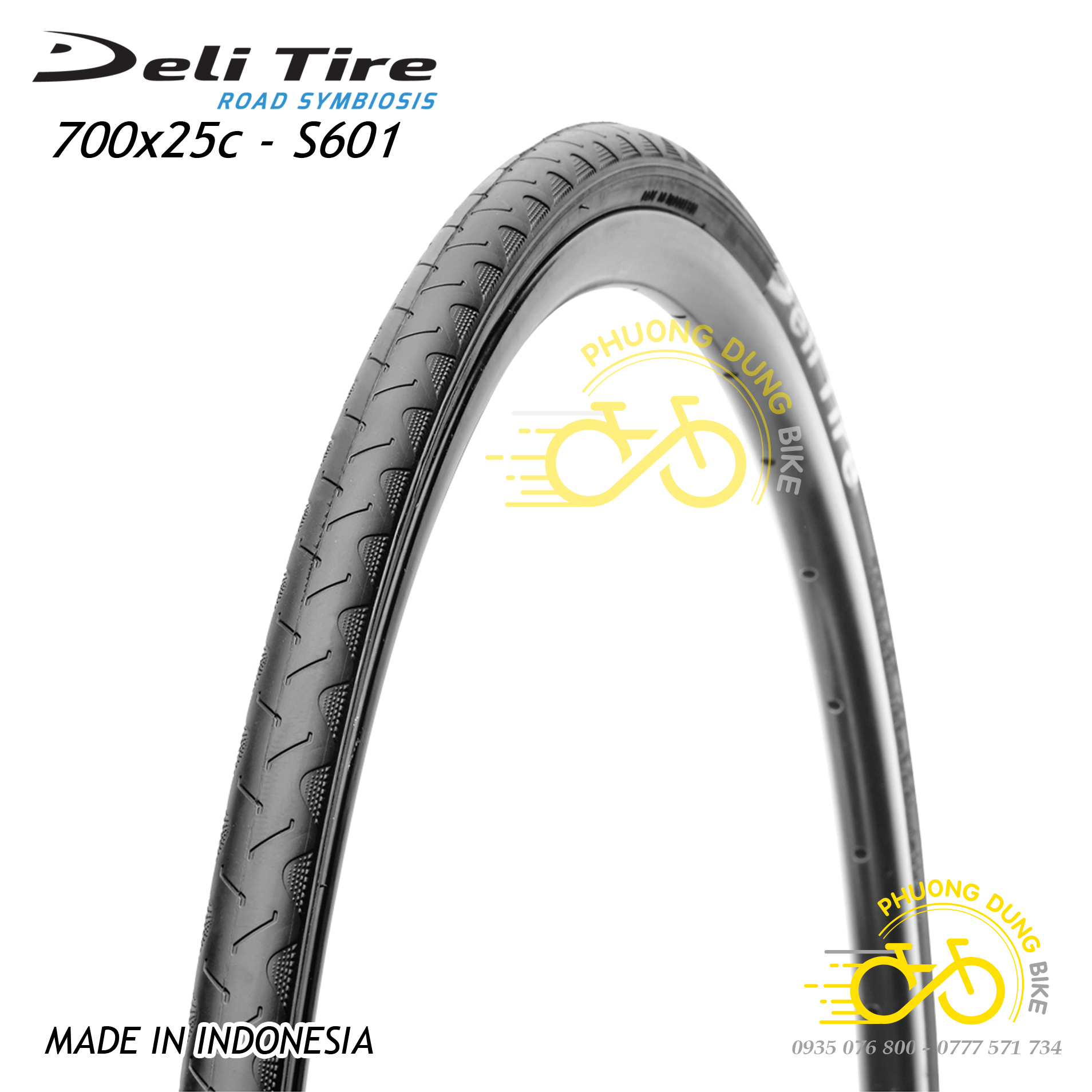 Lốp xe đạp deli tire s601 700x25c - 1 chiếc