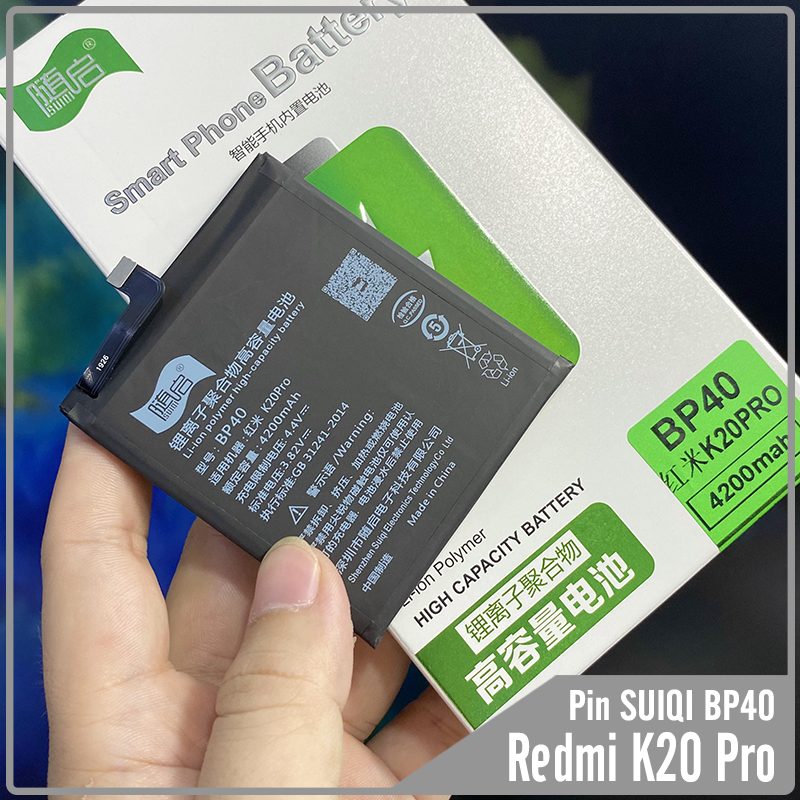 Pin Suiqi Li-ion thay thế cho Xiaomi Mi 9T Pro - Redmi K20 Pro BP40 4200mAh