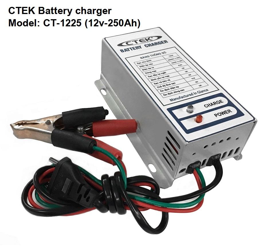 Máy nạp ắc quy tự động CTEK CT1225 (12V-250Ah)