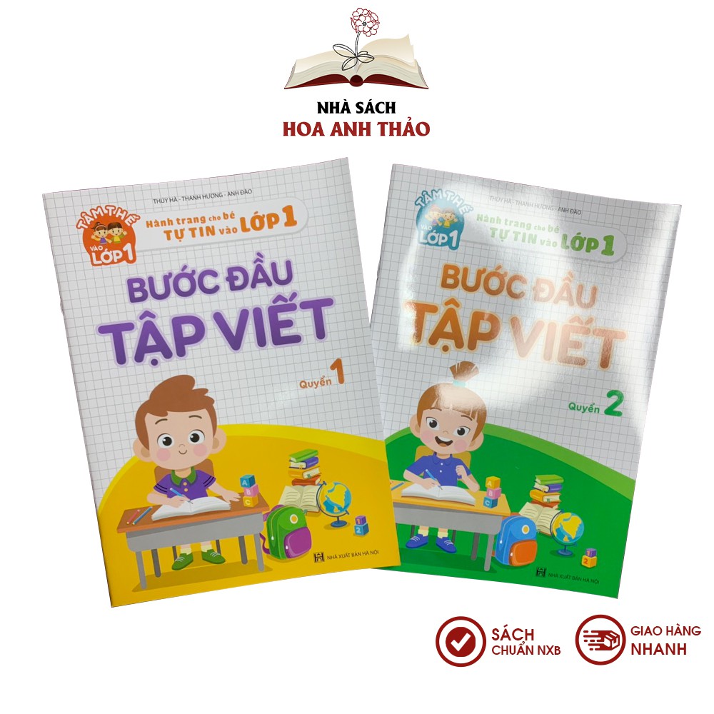 Sách - Bước đầu tập viết (Quyển 1 và Quyển 2) - Bộ 2 quyển