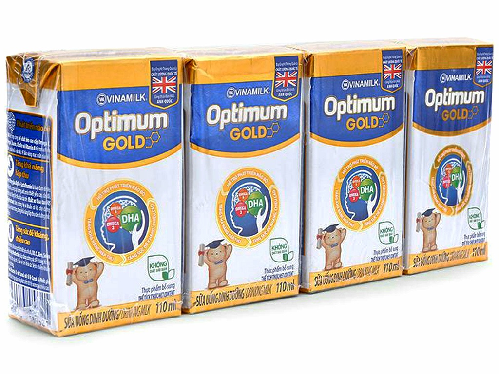 Sữa bột pha sẵn optimum gold 110ml ( Thùng 48 hộp ) Date 2024