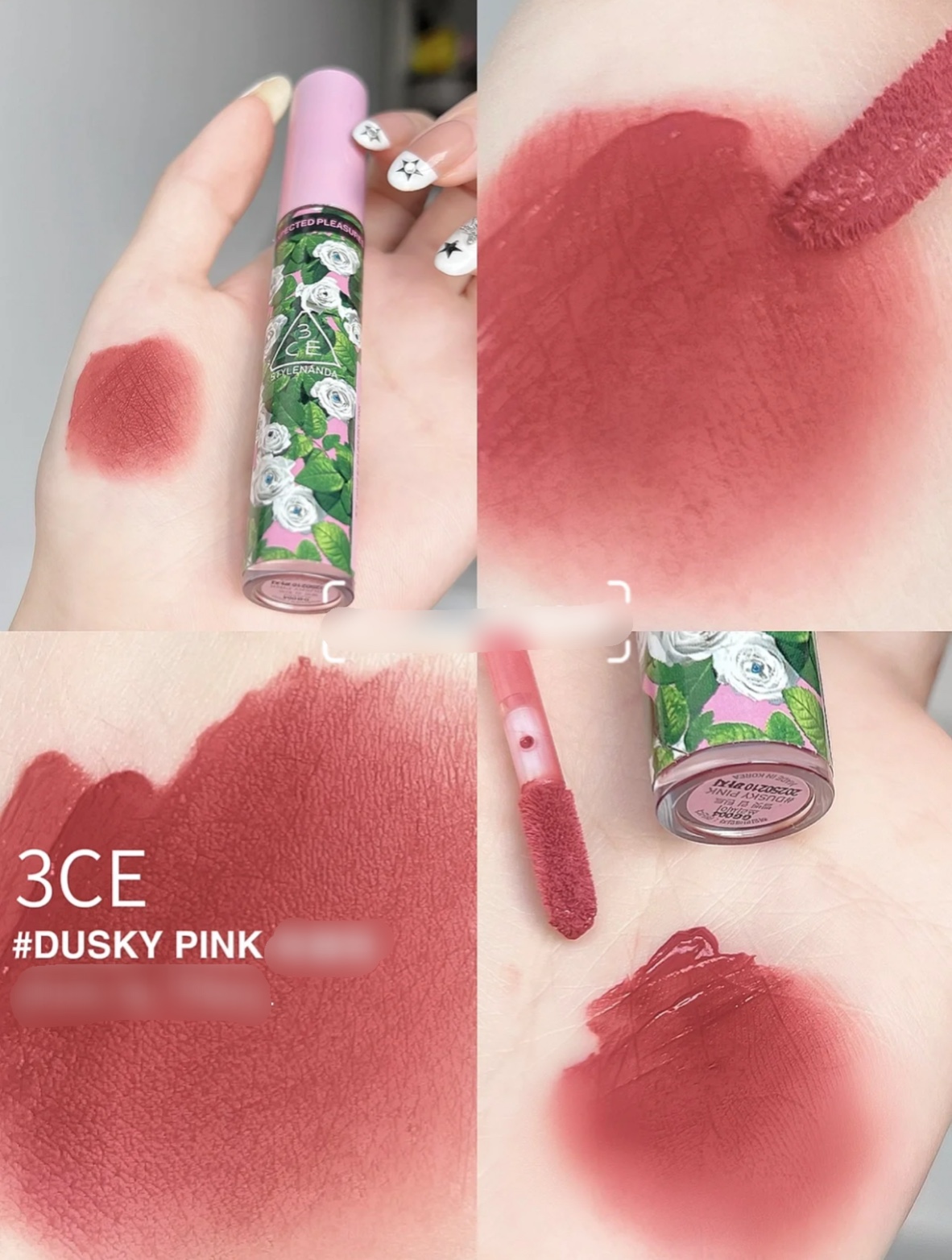 [3CE X Toiletpaper] Son Kem 3CE Velvet Lip Tint (Taupe - Figtachio - Dusky Pink)