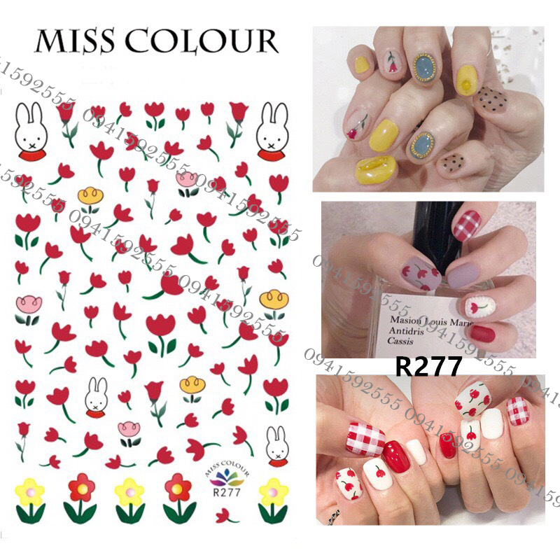 Sticker mẫu siêu KUTE trang trí móng