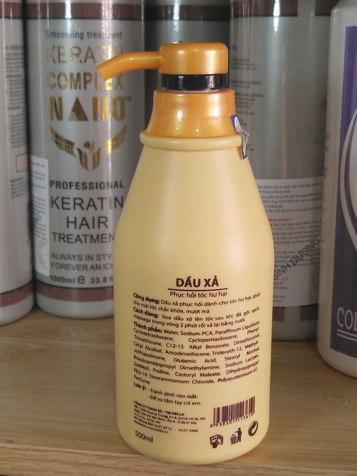 Dầu xả Kella phục hồi tóc hư tổn 500ml