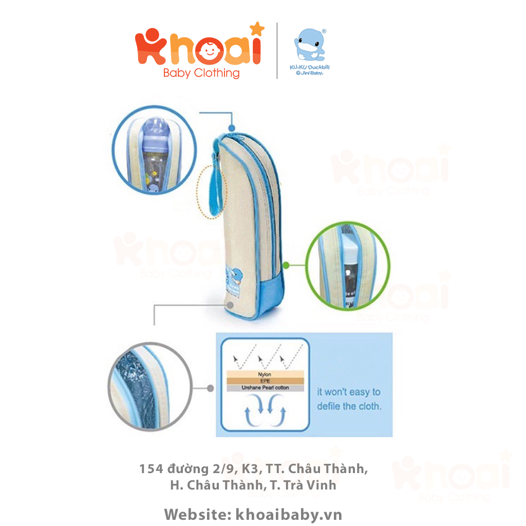 Túi ủ ấm bình sữa Kuku Duckbill
