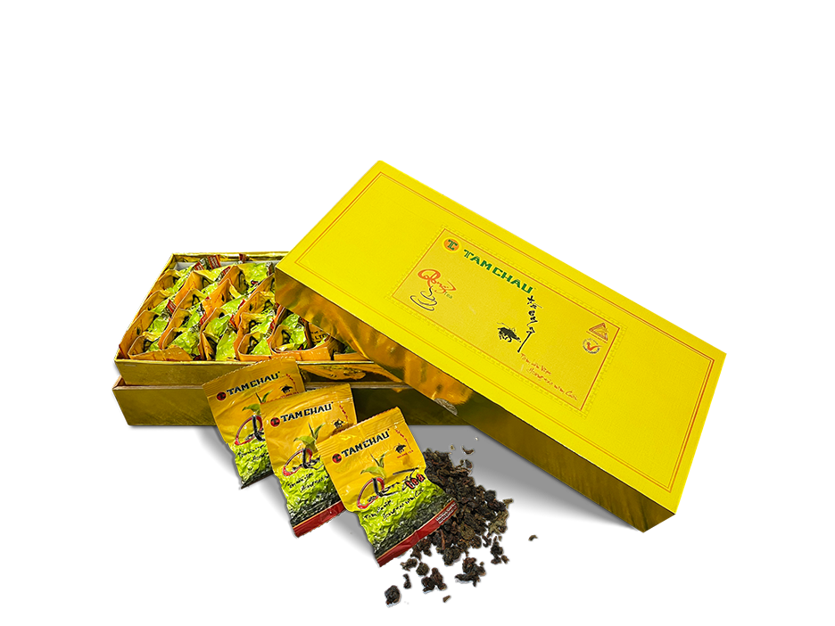 [HCM]Trà Oolong (Ô longOlong) Thuần hộp vàng 500g
