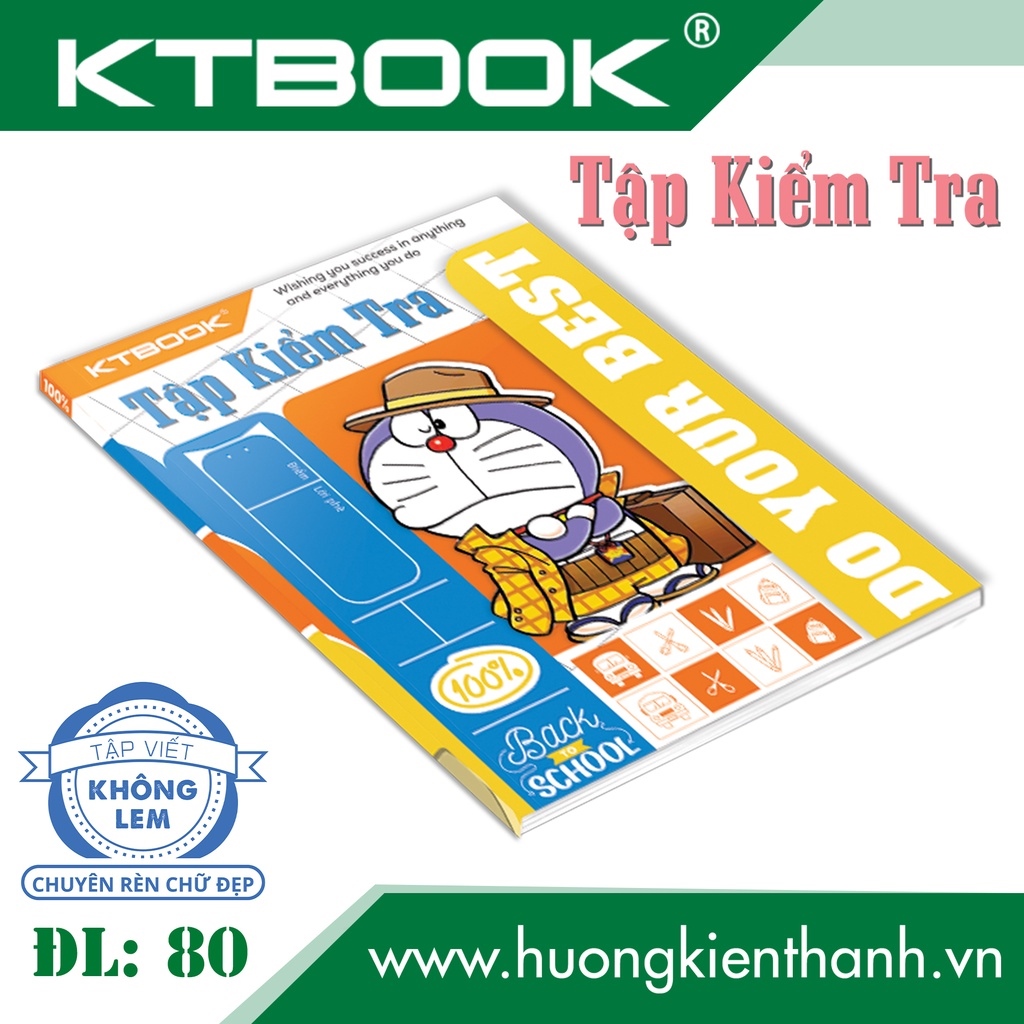 ▲✟ 10 cuốn Tập ểm Tra ĐL 80 (10 cuốn/gói)