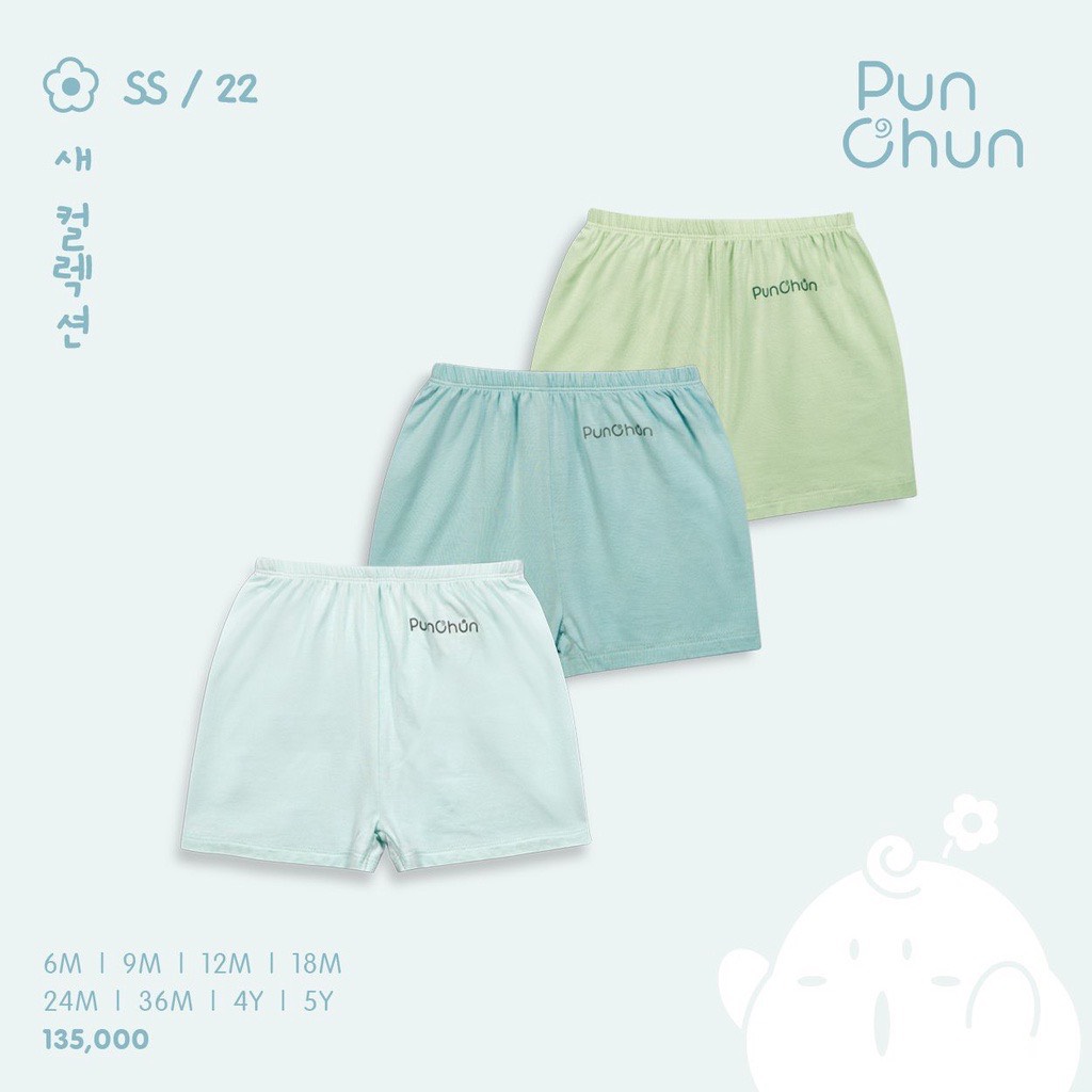 Punchun set ba quần cho bé trai bé gái SS2022