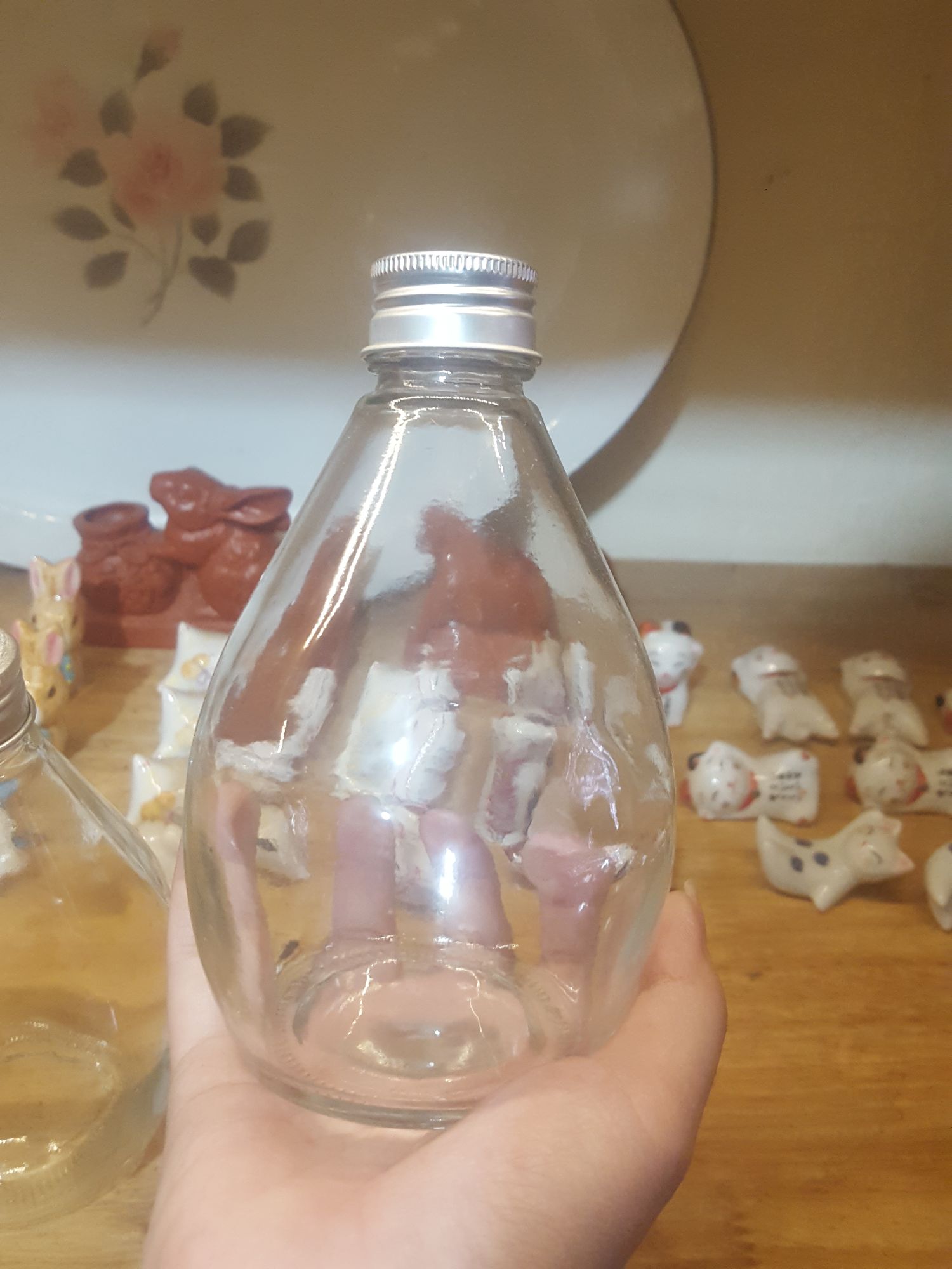 chai thủy tinh 350ml giọt nước nắp nhôm