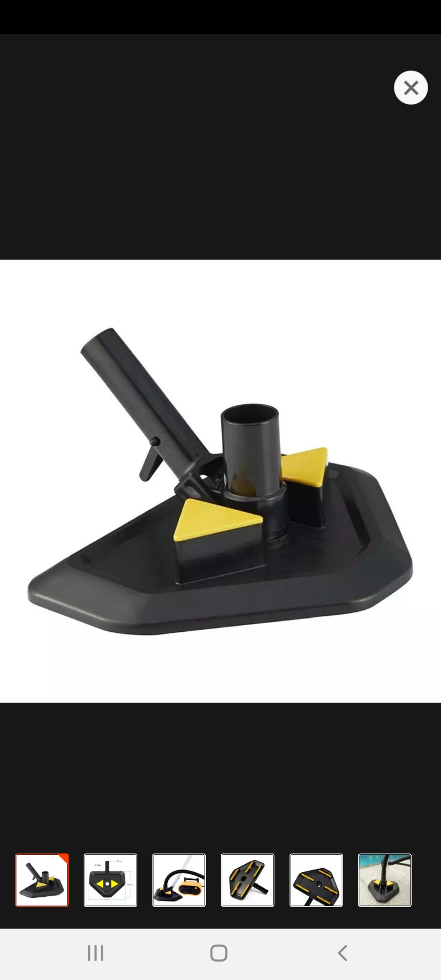 HLBD Pool Suction Head Underwater Eco-friendly Vacuum Cleaner Replacement Head Triangle Weighted Pool Spa Head