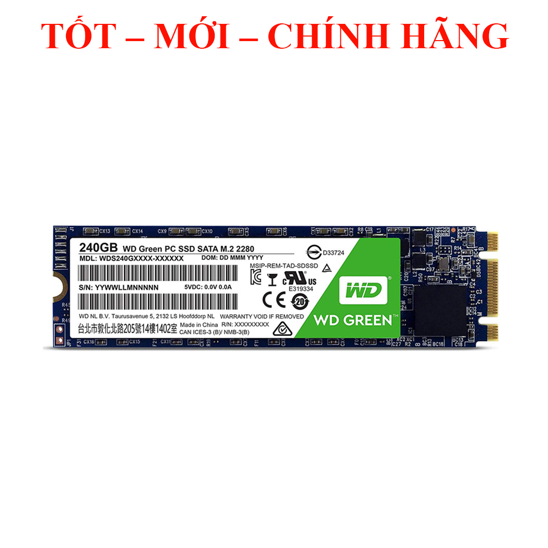 Ổ cứng SSD WD 240GB Chuẩn M.2 Green