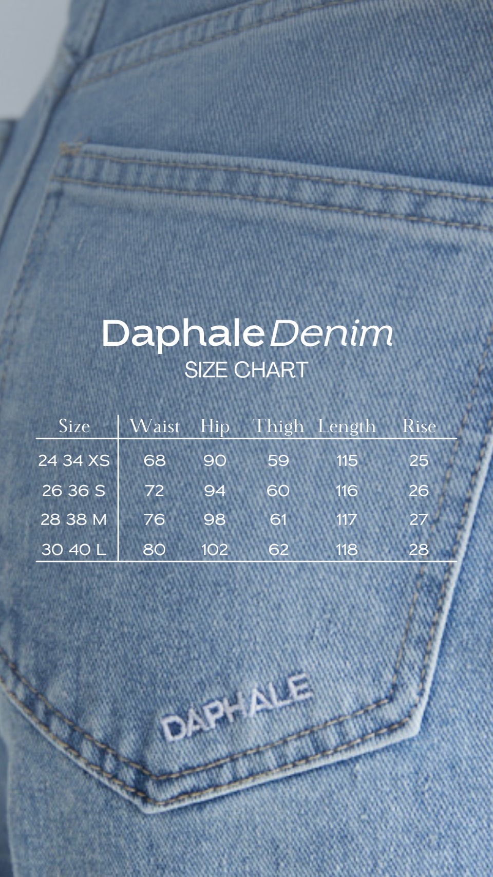 DAPHALE - Quần Jean Ống Rộng Lous