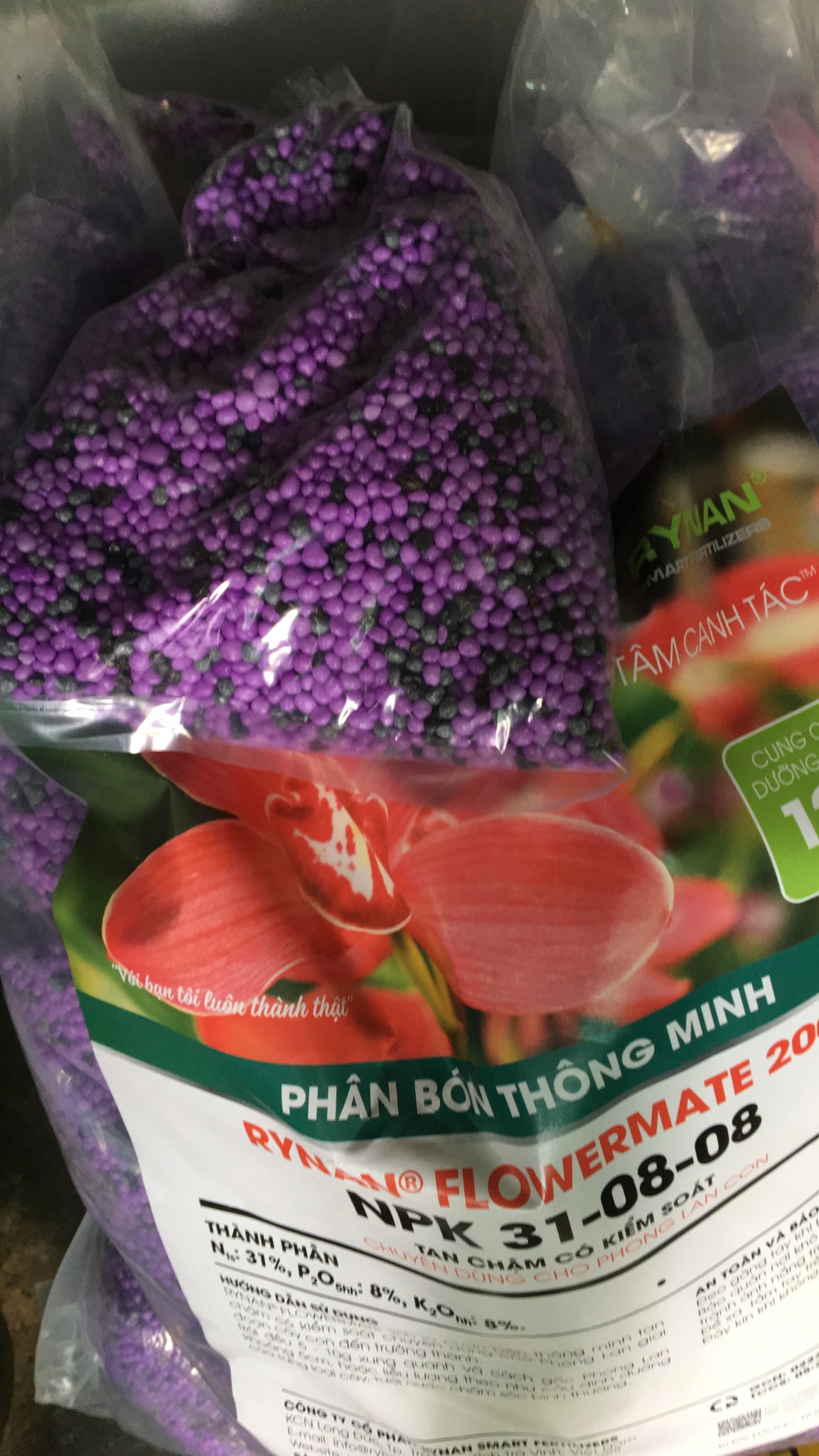 Phân bón Rynan gói 500GR Phân chia từ bao lớn