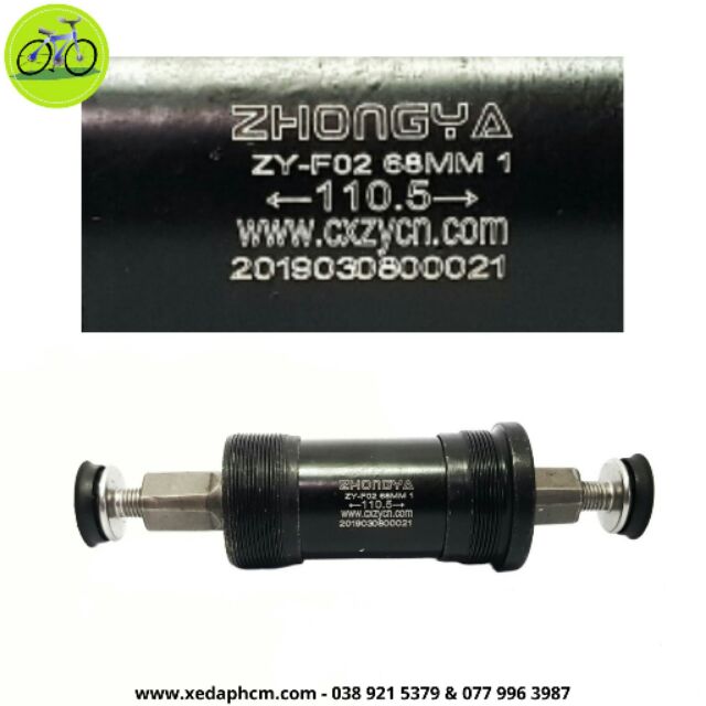 [HCM]Trục giữa bạc đạn xe đạp cốt vuông 110.5