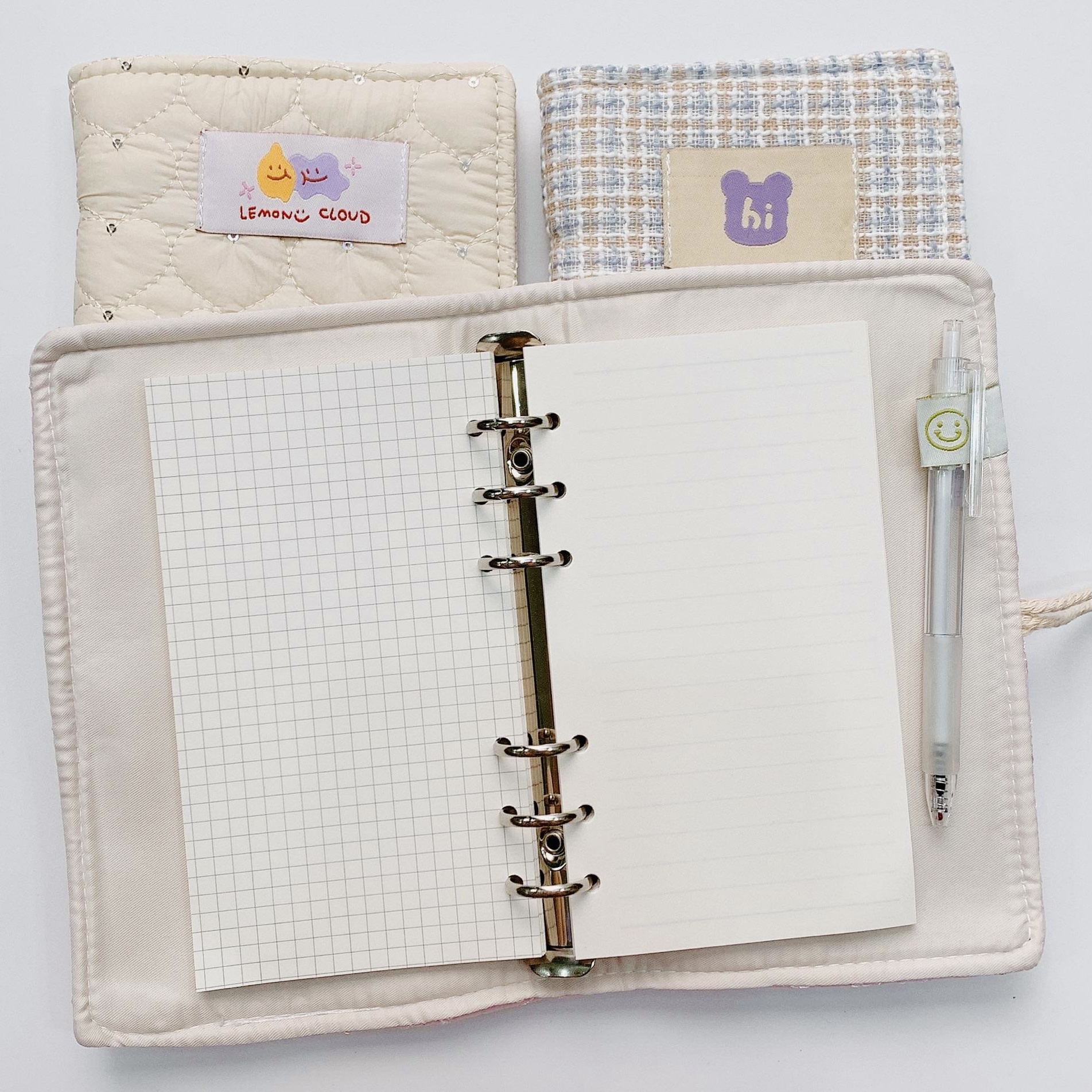 Sổ Còng Bìa Vải Pastel A6