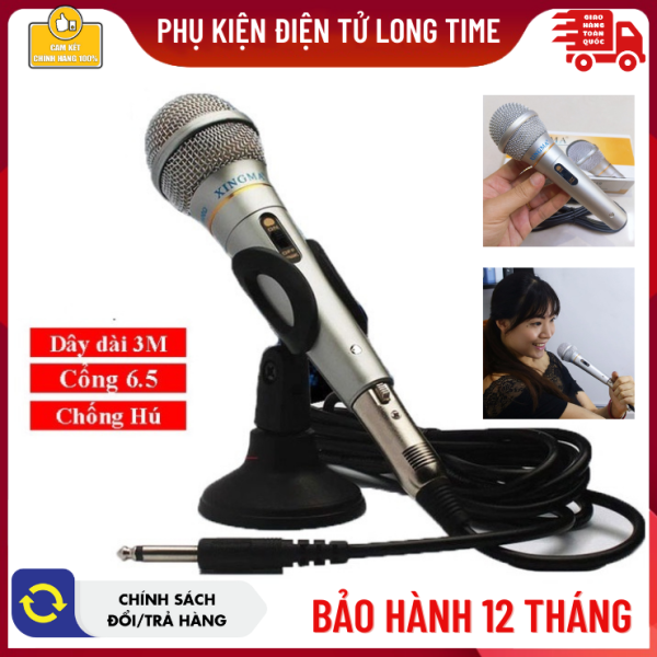 Mic karaoke-Mic karaoke có dây AK 319-Âm thanh chuẩn-Không bị rè-Tiện lợi-Bảo hành 12 tháng