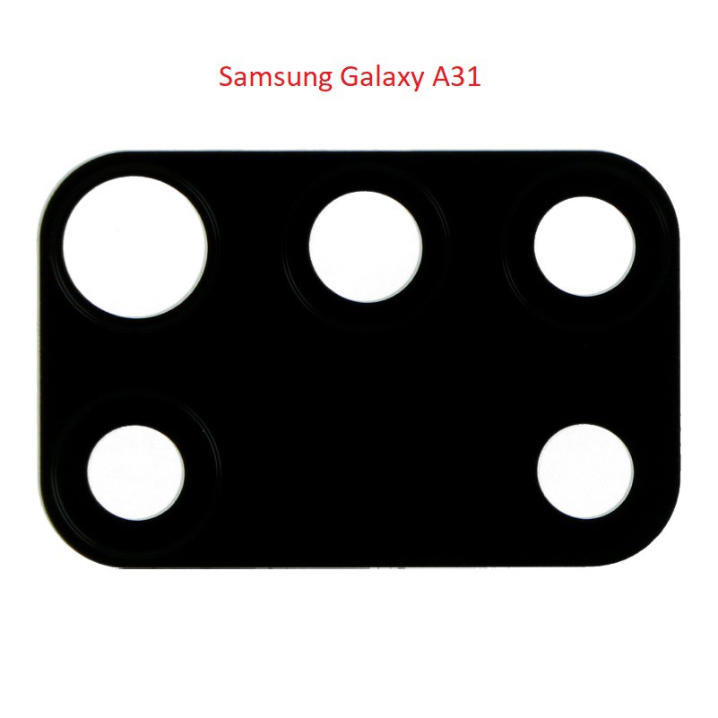 Kính Camera Sau Samsung Galaxy A31 Black Ori