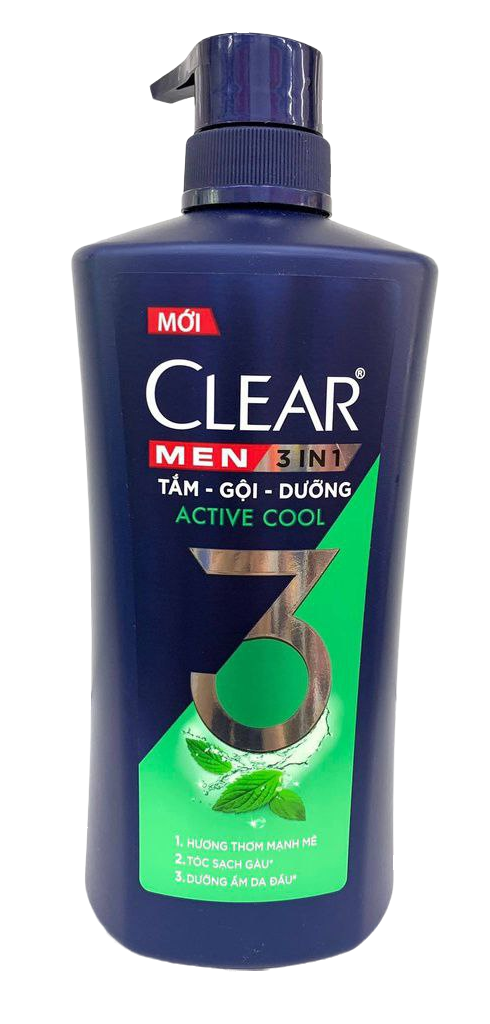 Dầu gội đầu Clear Men chai 630g