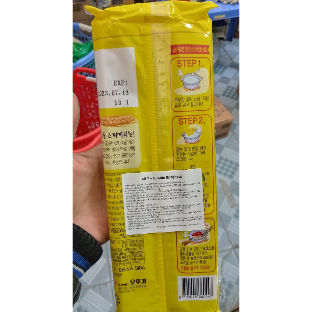Mì Ý Spaghetty Ottogi 500g - 스파게티