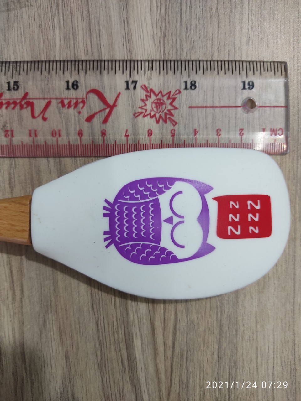VÉT BỘT, KEM SILICON CÁN GỖ HÌNH THÚ BREADLEAF 32CM