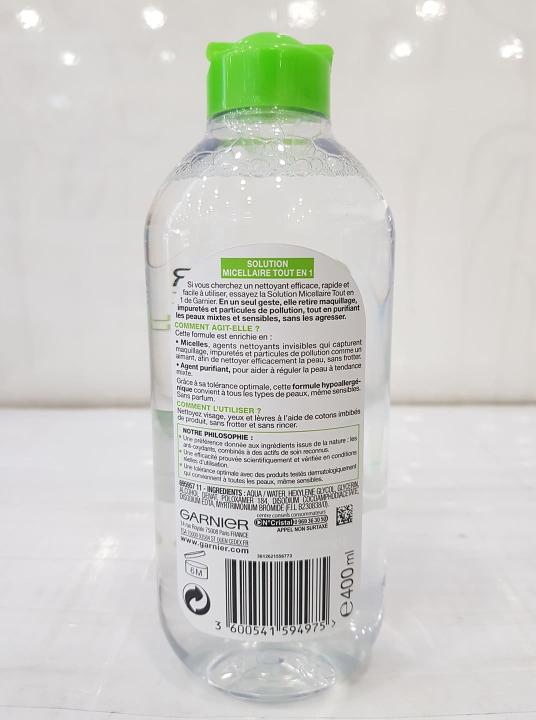 Nước Tẩy Trang Garnier SkinActive 400ml Pháp