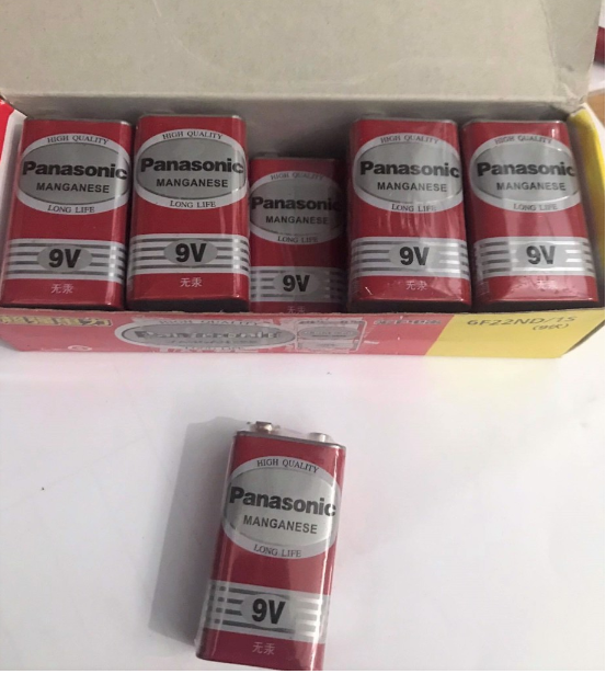 Pin vuông 9V Panasonic (10 viên) hàng chính hãng.