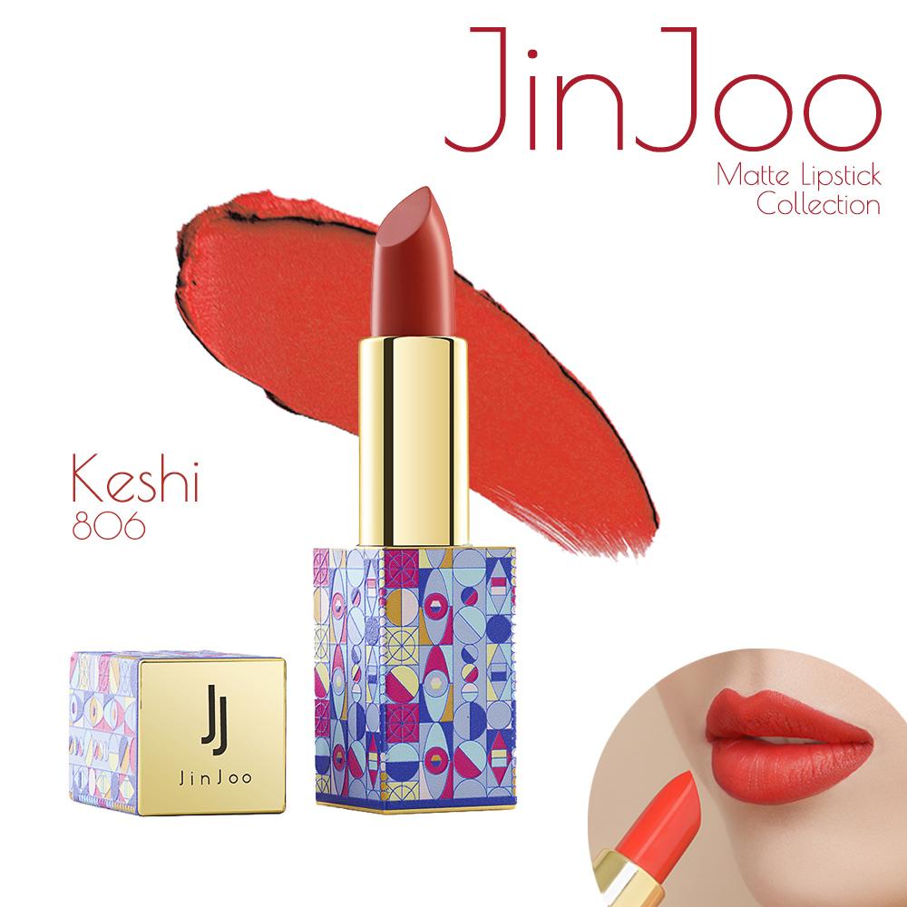 Son lì JinJoo - Đỏ cam (806)