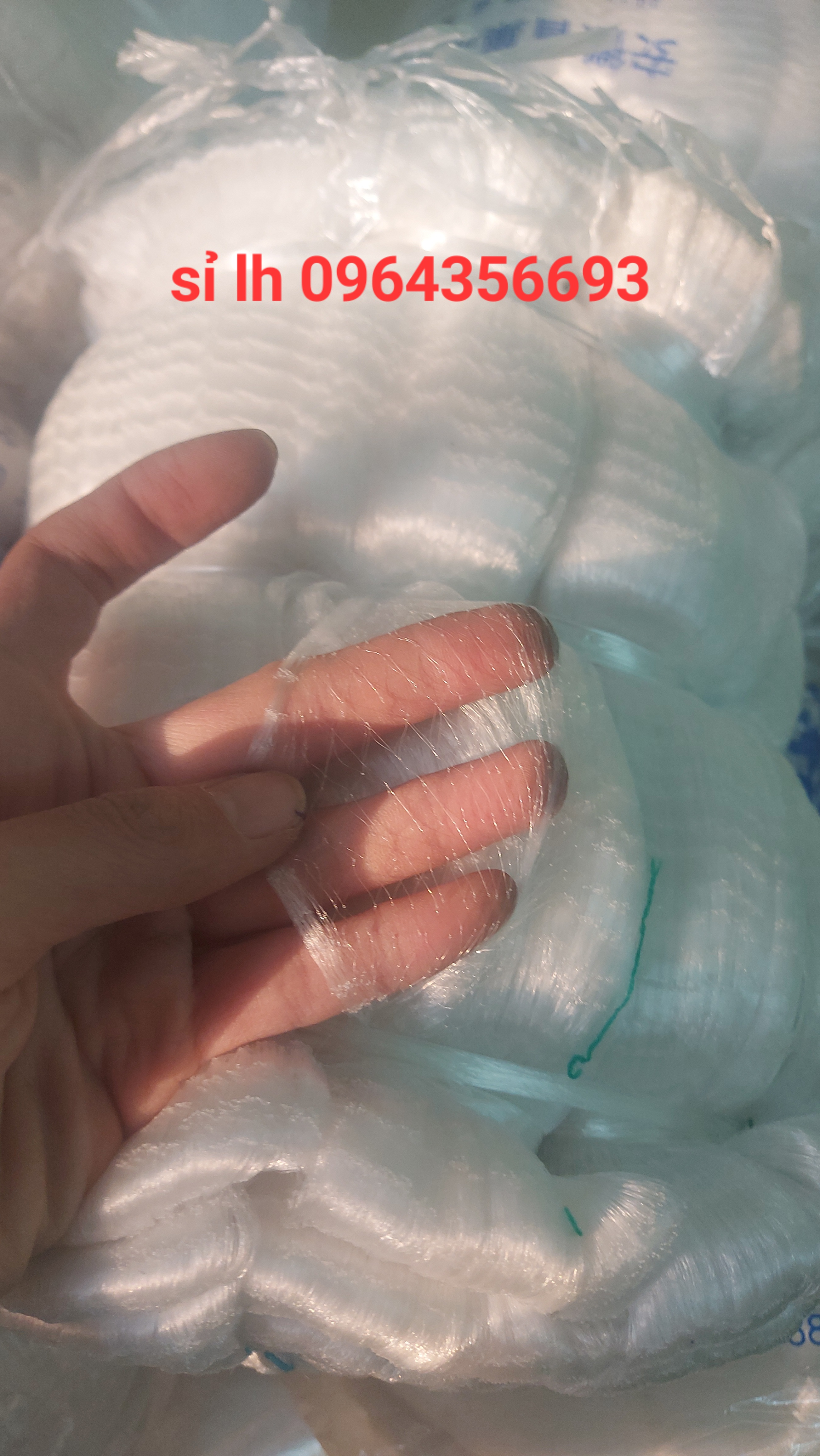 Ruột lưới lòng tong, lưới tép, lưới cá com, hàng cao cấp (1.5cm x 66 mặt)