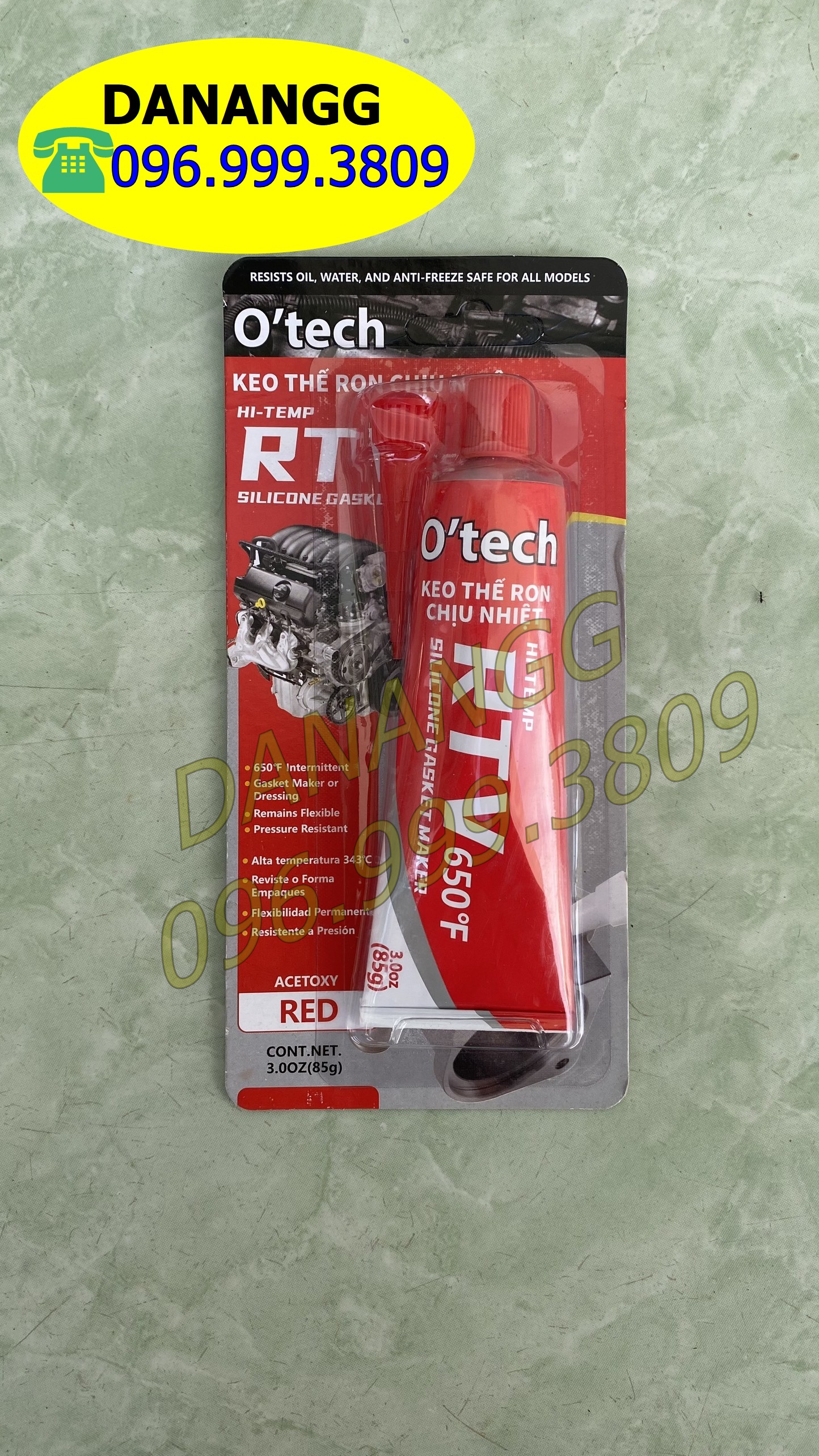 Keo ron chịu nhiệt màu đỏ keo dán ron RTV