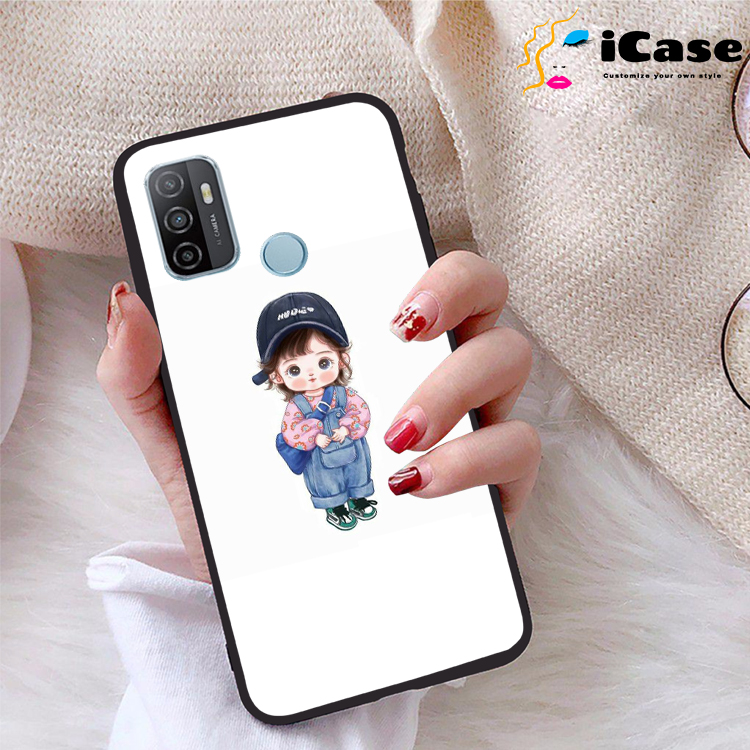 Ốp lưng Oppo A53 2020 viền dẻo TPU BST Chibi