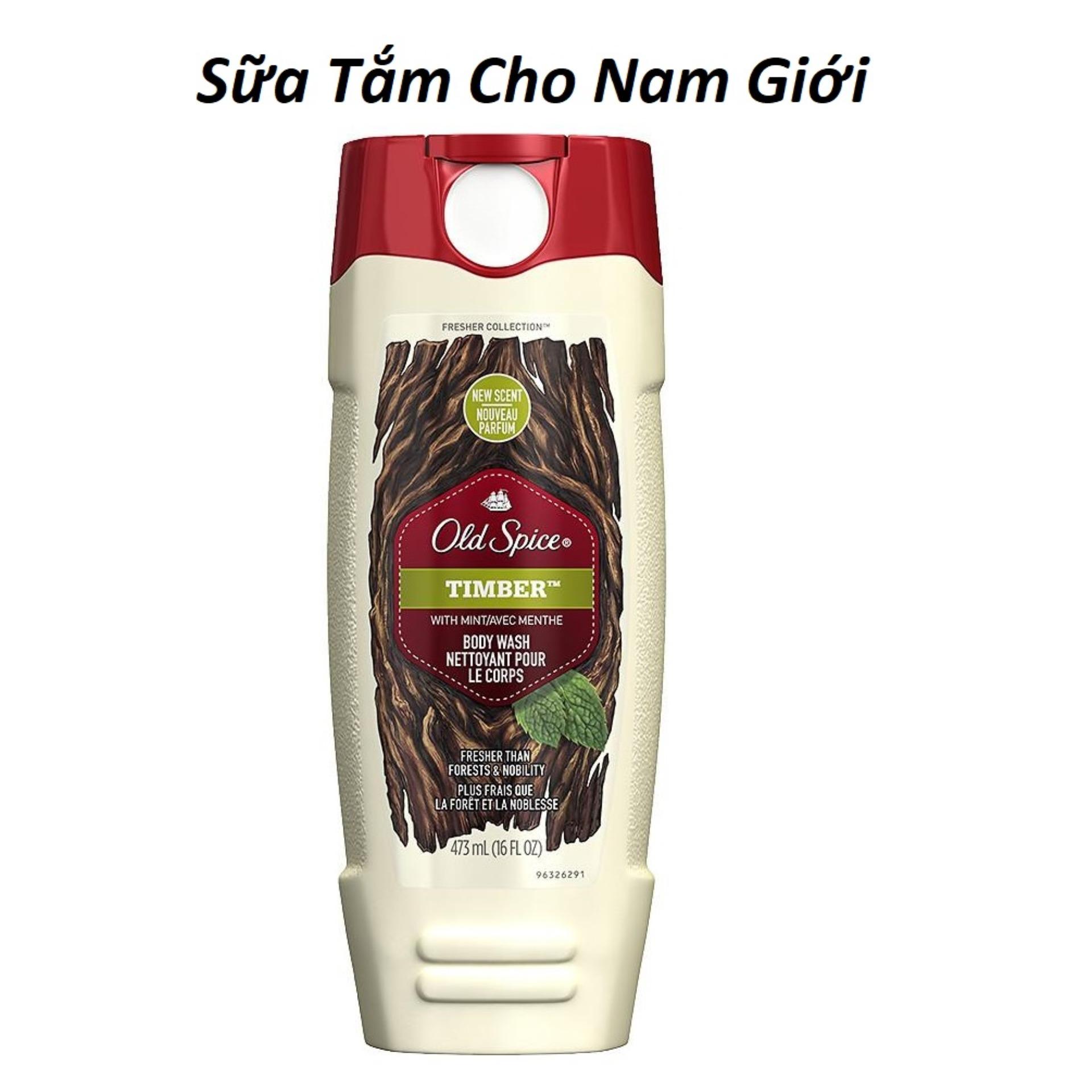 Sữa tắm Old Spice Timber - Hương Gỗ nam tính 473ml