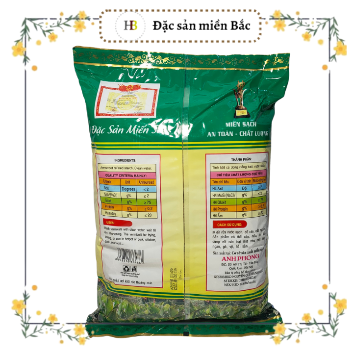 Miến dong Làng So - Miến Anh Phong - Gói 500gr