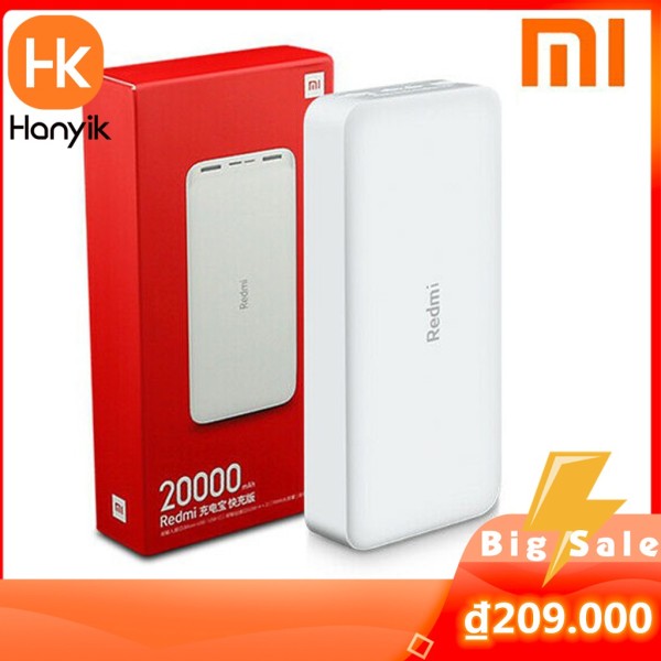 Sạc Dự Phòng Xiaomi Redmi Sạc Nhanh 20000mah củ sạc dự 10000mah Fast Charge Power Bank Chính Hãng