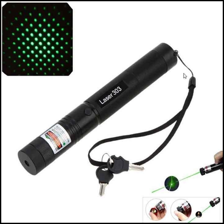ĐÈN PIN LASER 303 - FULL BOX- CÓ SẠC