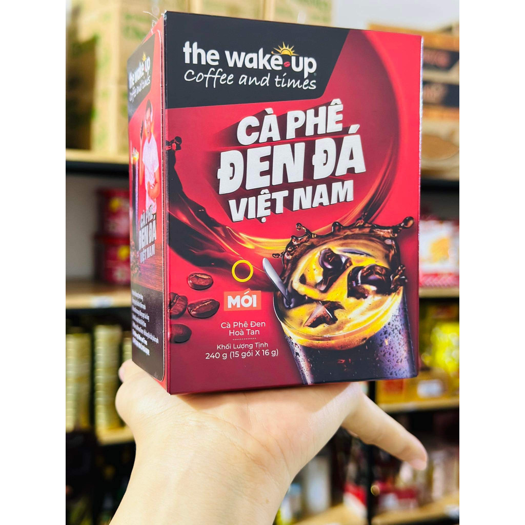  Cafe wake up đen đá (10 gói x 16gr ) Date T10 2024