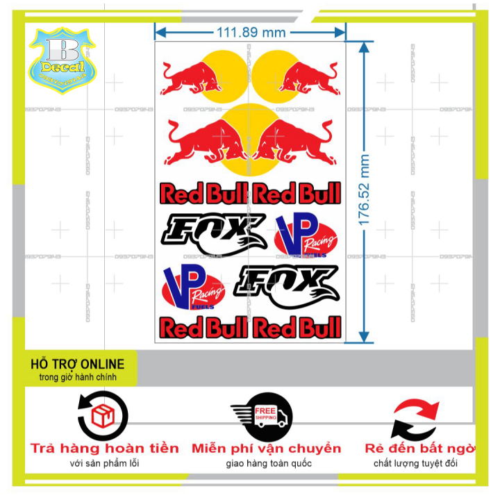 LOGO STICKER MINI DÁN XE MÁY L 04  { PHỤNG DECAL }