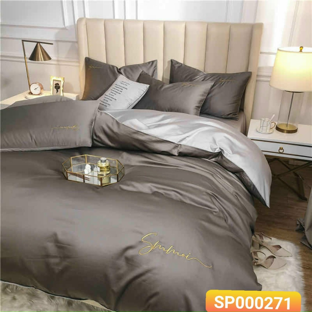 Bộ Chăn Ga Gối Lụa Sumoi 60s nhập khẩu cao cấp